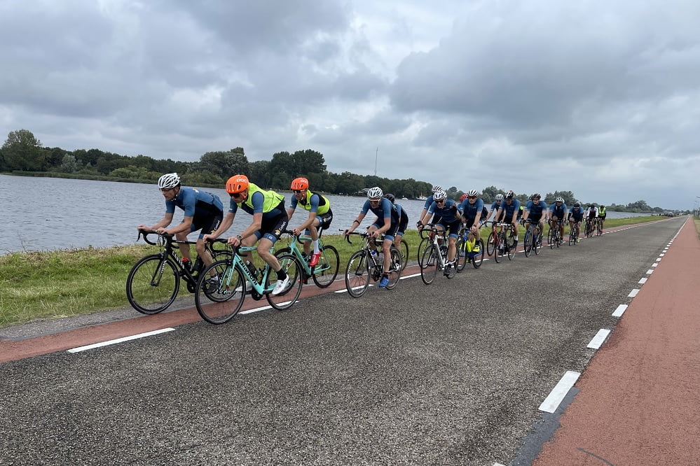 CoNet group one riding along the water